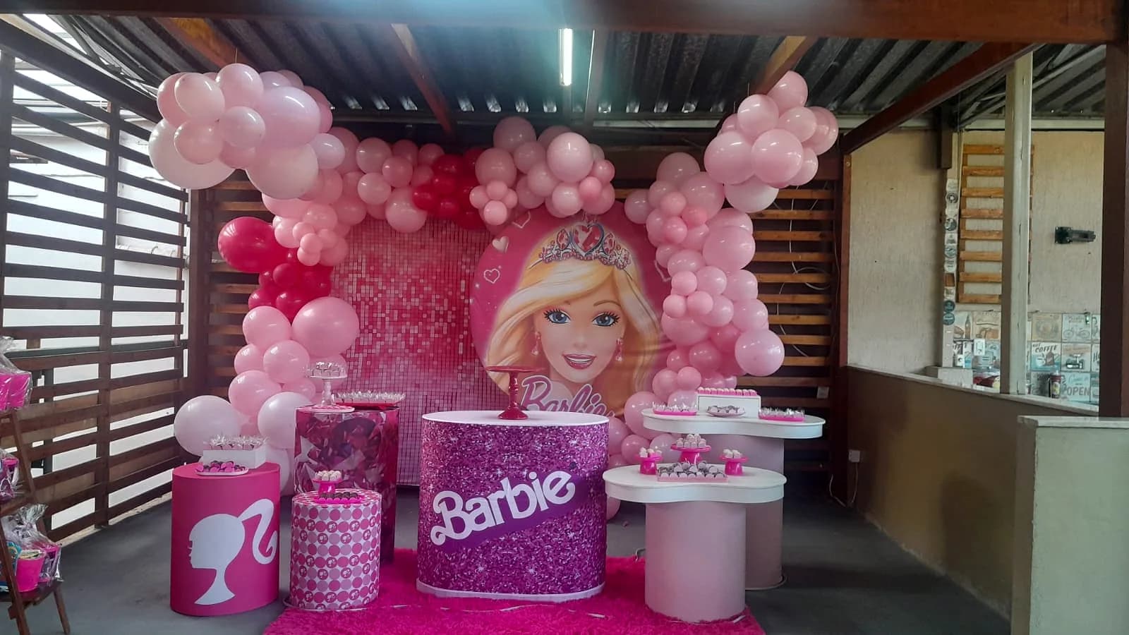 Decoração Barbie em tons de rosa